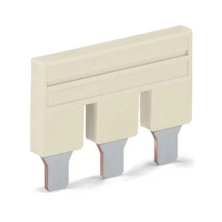 WAGO 3-Way Male Light Grey Insulated Jumper 800 V Nominal Voltage Copper Contact 2010-403