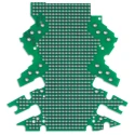 WAGO 2 Sides Stripboard 2.3mm Hole Diameter 1.8mm Hole Pitch 92.5mm Length 2857-191/3140-000