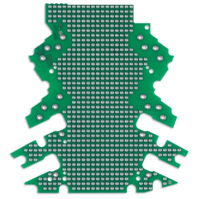 WAGO 2 Sides Stripboard 2.3mm Hole Diameter 1.8mm Hole Pitch 92.5mm Length 2857-191/3140-000