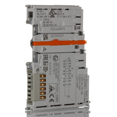 WAGO Series 750 Analogue Module Current Input 8 I/Os 24V Compact DIN Rail Mount 750-496