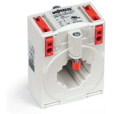 WAGO 855 Series Plug-in Single-Conductor Current Transformer 200 A Primary 1 A Secondary 5 VA Power Rating 855-301/200-501