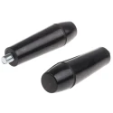 RS PRO Steel Tapered Handle, Male Thread M8 x 8 mm Thread Length, Wood Reinforced Phenolic Handle, Steel Shaft, 80mm 686-222
