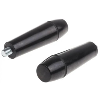 RS PRO Steel Tapered Handle, Male Thread M8 x 8 mm Thread Length, Wood Reinforced Phenolic Handle, Steel Shaft, 80mm 686-222
