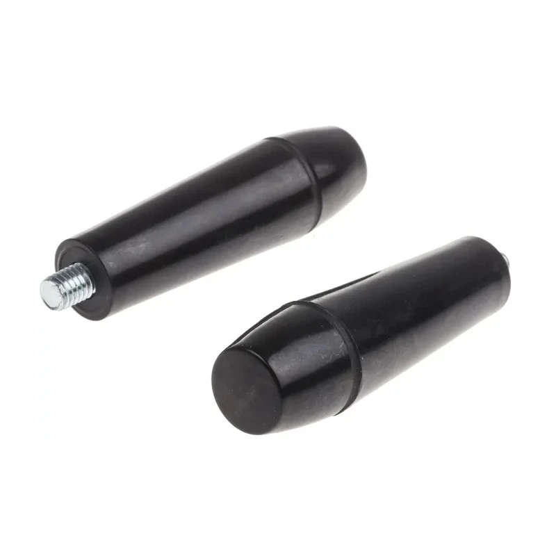RS PRO Steel Tapered Handle, Male Thread M8 x 8 mm Thread Length, Wood Reinforced Phenolic Handle, Steel Shaft, 80mm 686-222