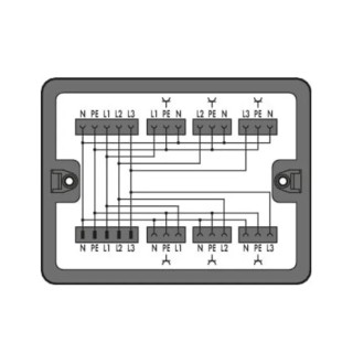 WAGO 3, 1 Phase Distribution Board 25A 250V Polyamide 66 7 Way 899-631/100-000