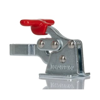 RS PRO 90° x 12.7 mm Zinc Plated Toggle Clamp with 68kg Holding Force 240-8152
