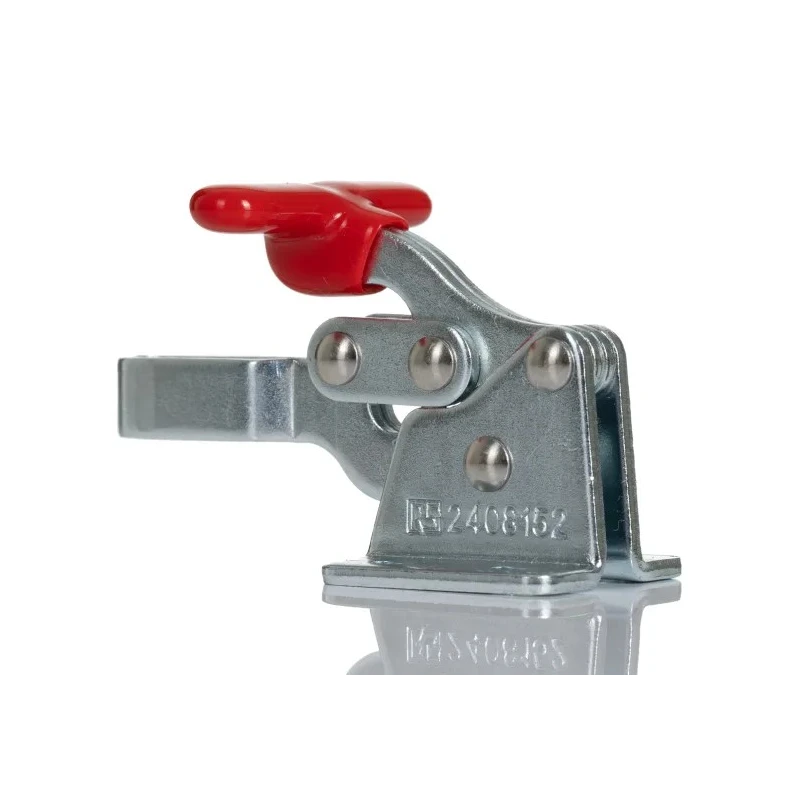 RS PRO 90° x 12.7 mm Zinc Plated Toggle Clamp with 68kg Holding Force 240-8152