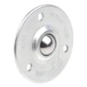 ALWAYSE Ball Transfer Unit 19 mm Ball Diameter 3-Hole Flange Mount with 25kg Load Steel 300613