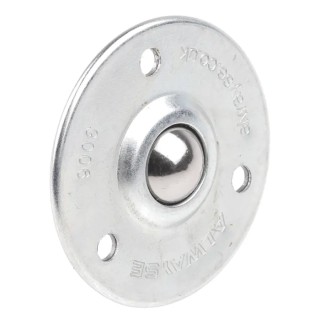 ALWAYSE Ball Transfer Unit 19 mm Ball Diameter 3-Hole Flange Mount with 25kg Load Steel 300613