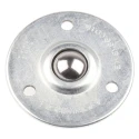 ALWAYSE Ball Transfer Unit 19 mm Ball Diameter 3-Hole Flange Mount with 25kg Load Steel 300613