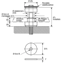 Fabreeka Anti-Vibration Mount Universal 10mm Bore 32mm Outside Diameter 60012