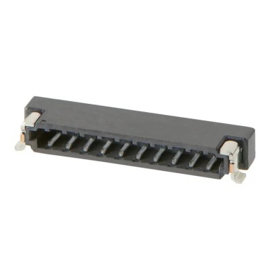 Molex Zero-Hachi Series Right Angle Surface PCB Header, 10 Contacts, 0.8 mm Pitch, 1 Row, Shrouded 214721-0100
