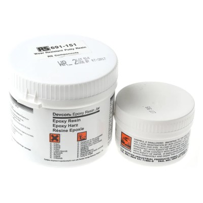 ITW Devcon Filled Epoxy Wear Resistant Putty Adhesive, Mix Ratio 9:1, Max Operating Temp 121°C, 60 min Pot Life 691-151