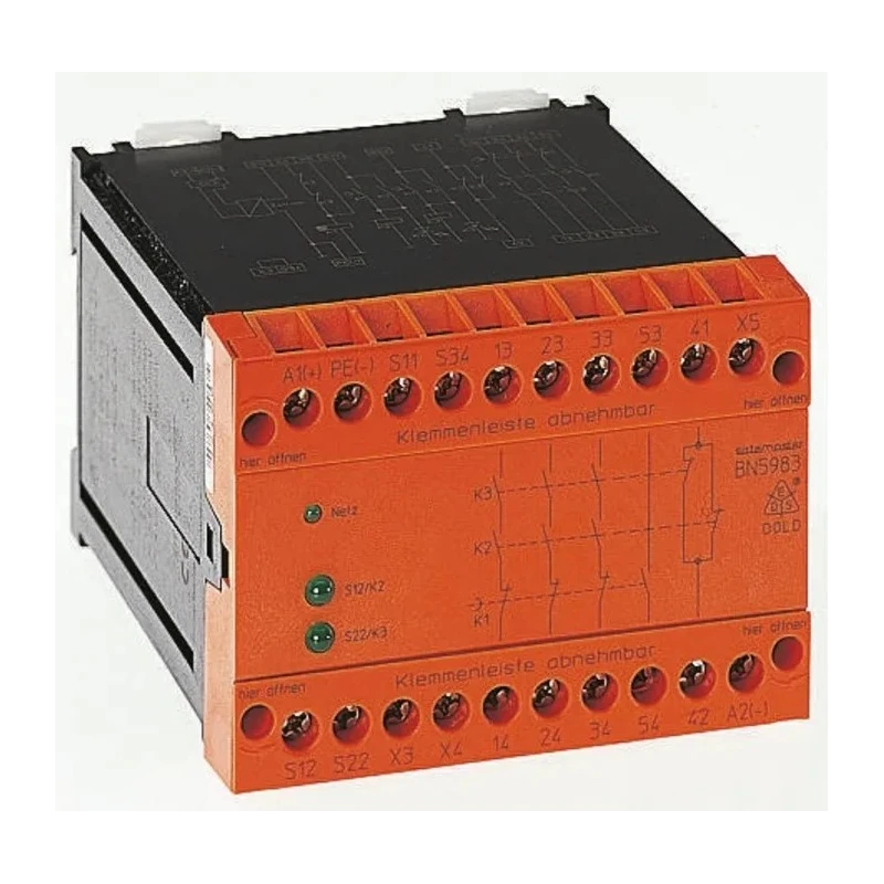 Dold Safety Relay Safety Interlock Switch 3 Safety Contacts 1 Auxiliary Contact DIN Rail Mount BN5983.53 AC50/60Hz 230V