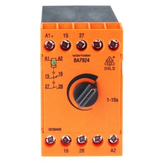 Dold 24V DC Safety Relay with 2 Safety Contacts, 1 NO/1 NC Contact Configuration, Automatic Reset BA7924.21 DC24V 1-10s