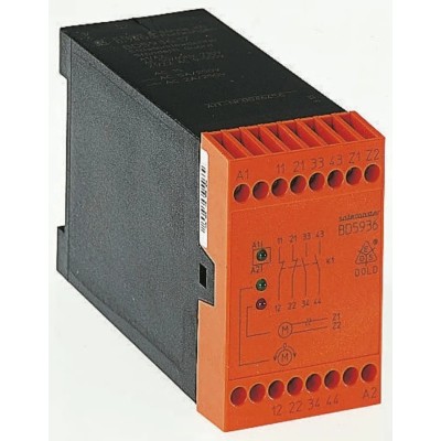 Dold Monitoring Relay 1, 3 Phase DPDT DIN Rail Mount 24 V dc 230V ac BD5936.17 AC50/60Hz 230V