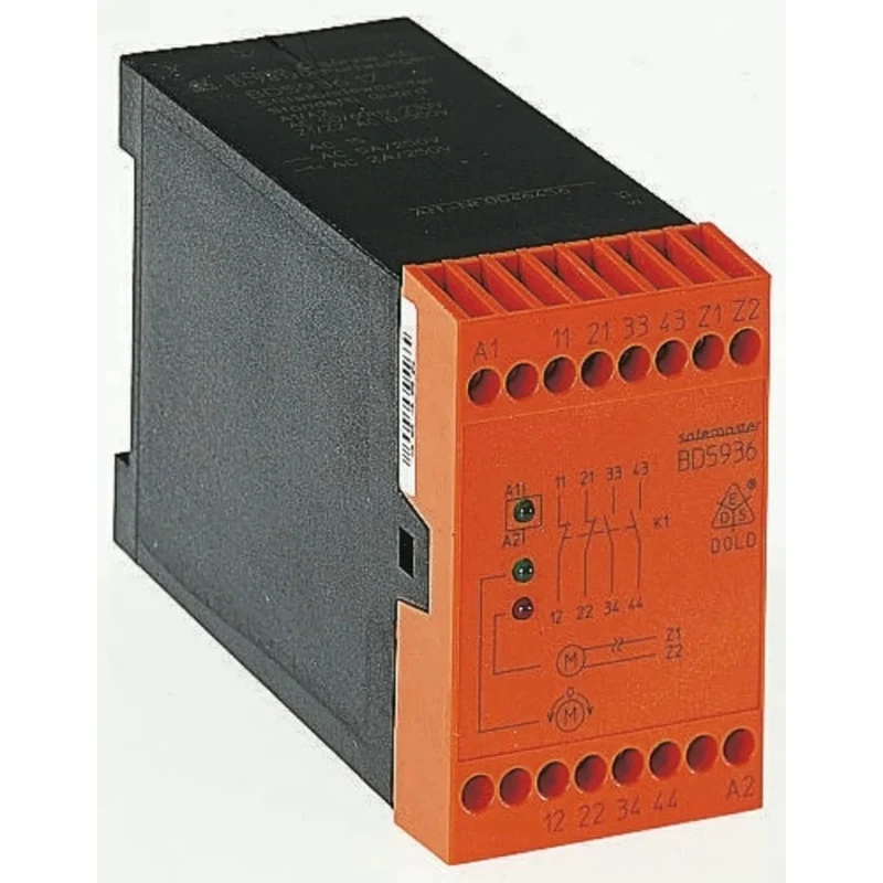 Dold Monitoring Relay 1, 3 Phase DPDT DIN Rail Mount 24 V dc 230V ac BD5936.17 AC50/60Hz 230V