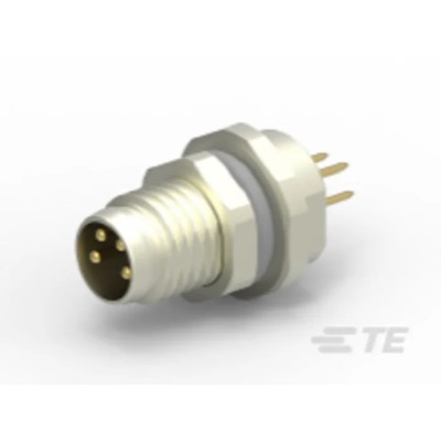 TE Connectivity Circular Connector 4 Contacts M8 Plug Male IP67 T4 Series T4040014041-000