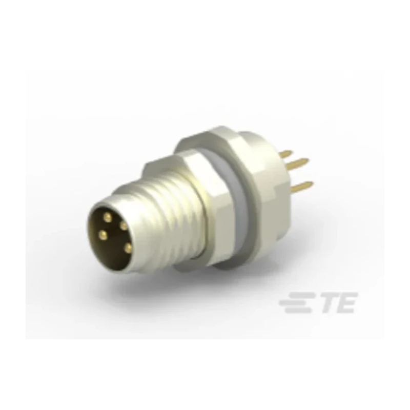 TE Connectivity Circular Connector 4 Contacts M8 Plug Male IP67 T4 Series T4040014041-000