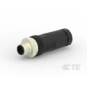 TE Connectivity T4 Series 3 Port Cable 8 Ways Polyamide 67 GF30 Silicone Brass Nickel IP67 T4111001081-000