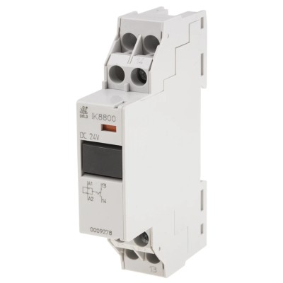 Dold DIN Rail Power Relay, 24V DC Coil, 16A Switching Current, SPST IK8800.01 DC24V