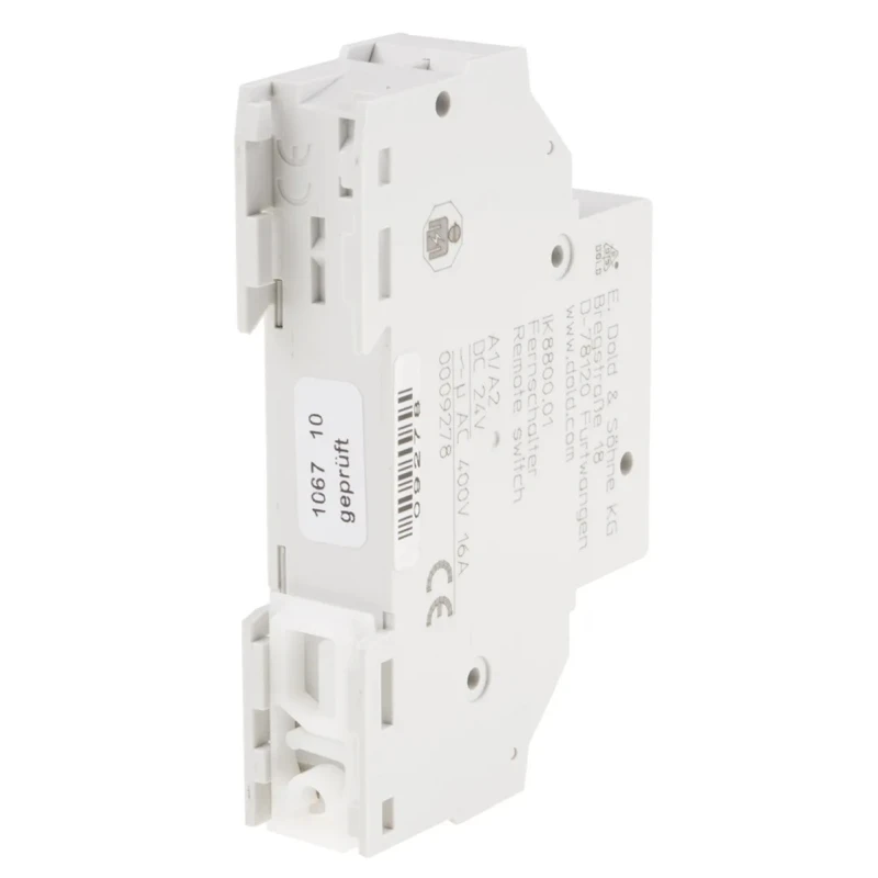 Dold DIN Rail Power Relay, 24V DC Coil, 16A Switching Current, SPST IK8800.01 DC24V