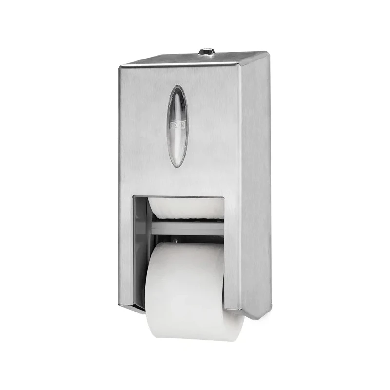 Tork Grey Metal Dual Toilet Roll Dispenser 143 mm x 325 mm x 149 mm 472019