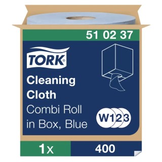 Tork Dry Multi-Purpose Centrefeed Wipes 380 x 315 mm Blue 400 Per Pack 510237