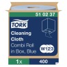 Tork Dry Multi-Purpose Centrefeed Wipes 380 x 315 mm Blue 400 Per Pack 510237