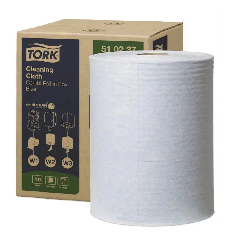 Tork Dry Multi-Purpose Centrefeed Wipes 380 x 315 mm Blue 400 Per Pack 510237