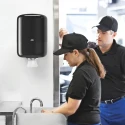 Tork Wall-Mounted Black Plastic Wipe Dispenser 239mm Width 360mm Height 227mm Depth 559008