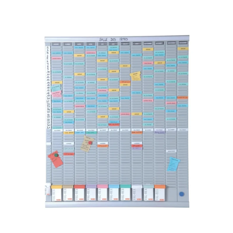 Nobo Yearly Magnetic Wall Planner 960mm Height 800mm Width 2911200