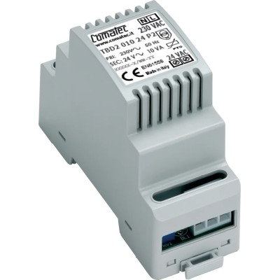 Comatec 10 VA DIN Rail Transformer, 230 V ac Primary, 24 V ac Secondary, EN61558-1 Comatec TBD2 010 24 P2