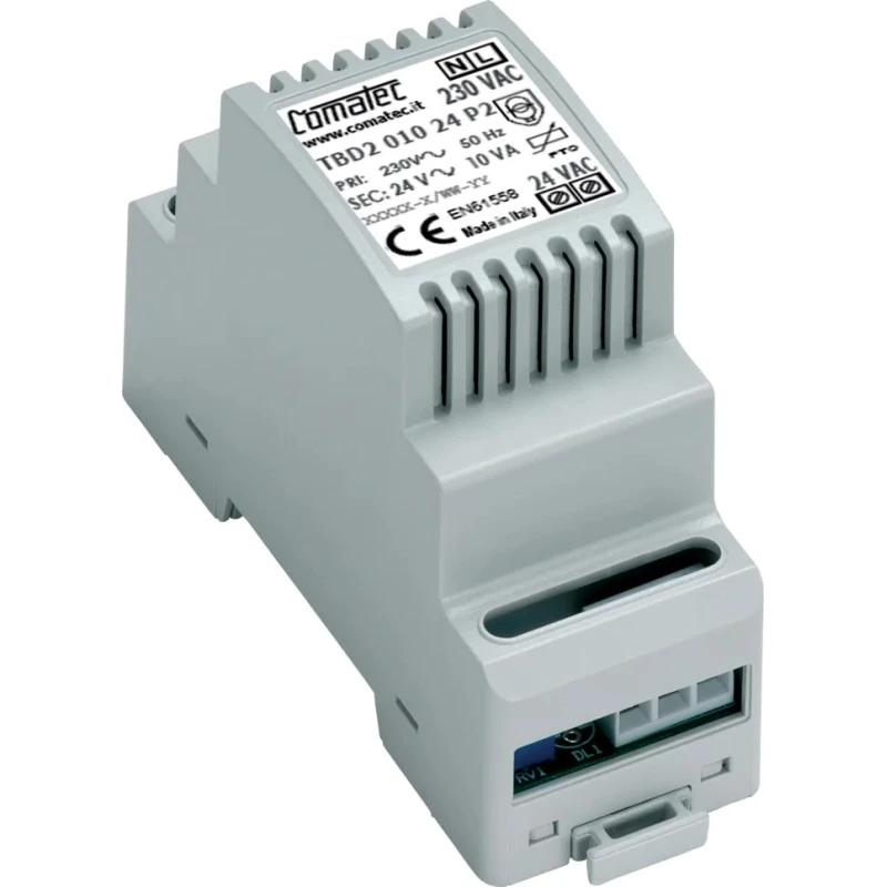 Comatec 10 VA DIN Rail Transformer, 230 V ac Primary, 24 V ac Secondary, EN61558-1 Comatec TBD2 010 24 P2