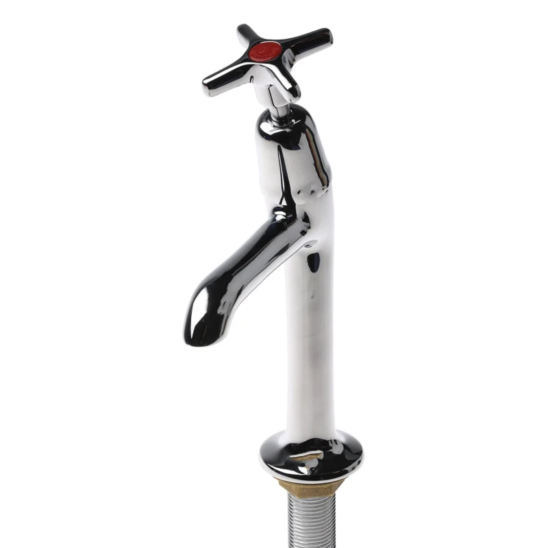 Pegler Yorkshire Chrome Plated Brass Twist Handle High Neck Hot Sink Tap BSP 303007