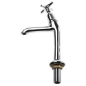Pegler Yorkshire Chrome Plated Brass Twist Handle High Neck Hot Sink Tap BSP 303007