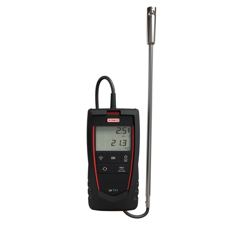 KIMO Rotary Vane Anemometer Air Velocity Air Flow 25 m/s LV 111 S