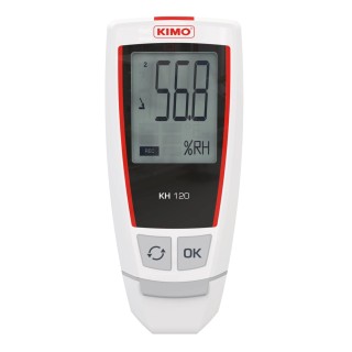 KIMO Temperature & Humidity Data Logger, USB Interface, Battery Powered, LCD Display KH-120