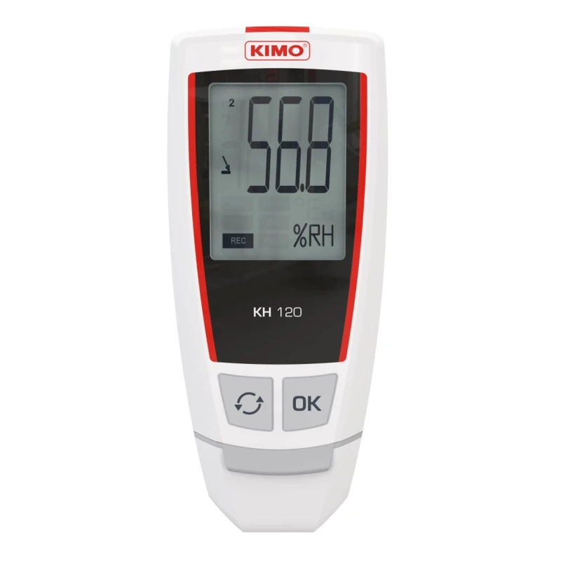 KIMO Temperature & Humidity Data Logger, USB Interface, Battery Powered, LCD Display KH-120