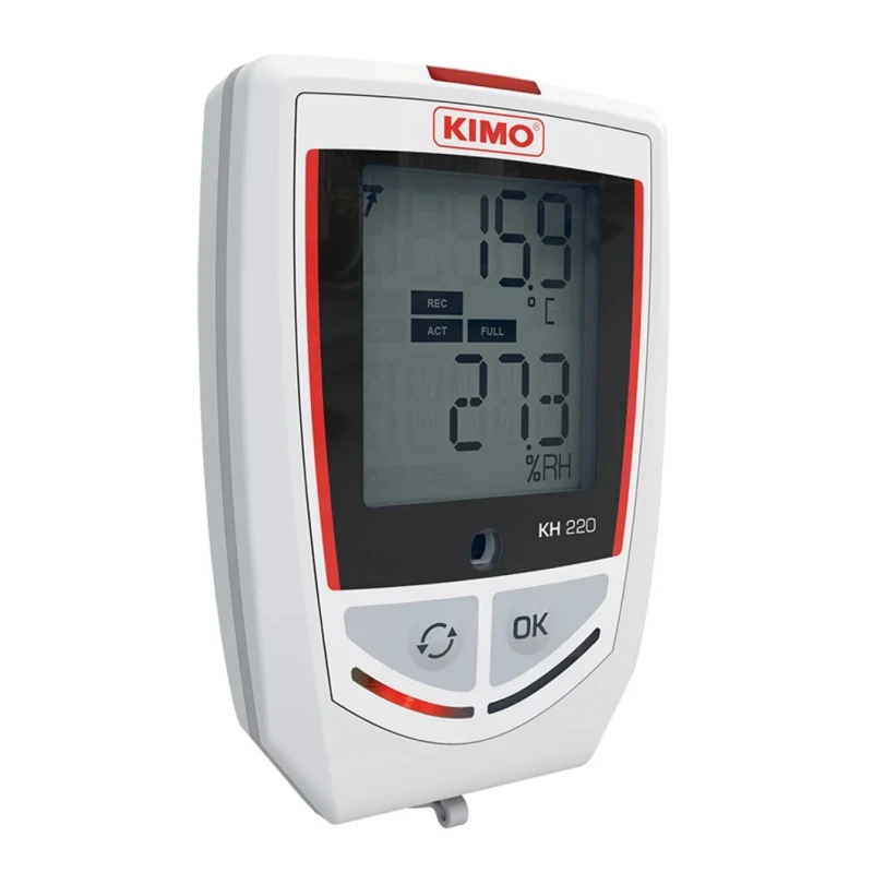 KIMO Temperature & Humidity Data Logger 3 Channel USB Interface 0.4 °C Accuracy KH-220-O