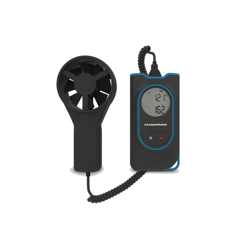 SAUERMANN. Rotary Vane Anemometer Measures Temperature, Air Flow, Air Velocity, 30 m/s Si-VV3