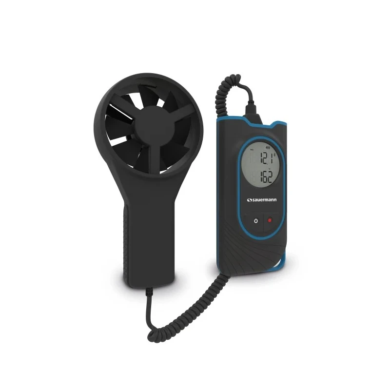 SAUERMANN. Rotary Vane Anemometer Measures Temperature, Air Flow, Air Velocity, 30 m/s Si-VV3