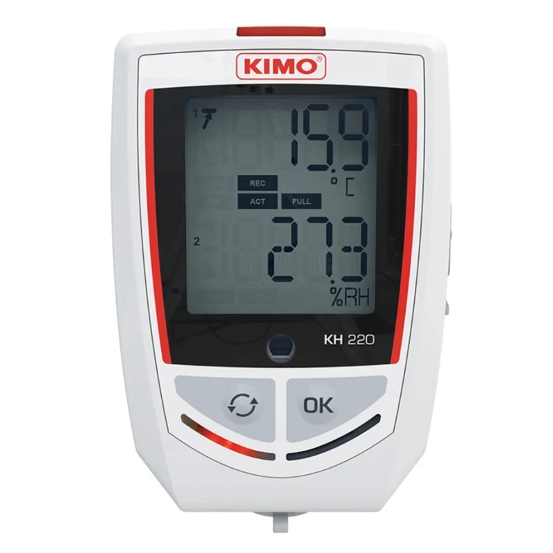 KIMO Temperature & Humidity Data Logger USB 3 Channel, UKAS Calibrated KH-220-O