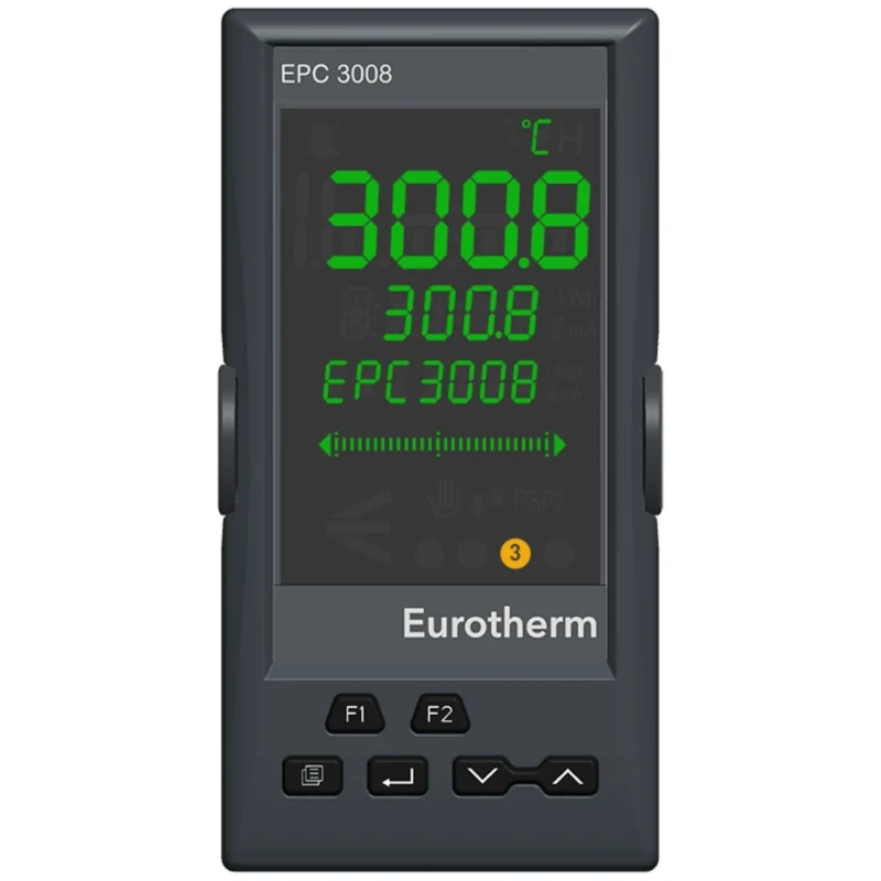 Eurotherm Panel PID Controller 1 Input 1 Relay 24V 10 x 24 Segment Advanced Programmer EPC3008