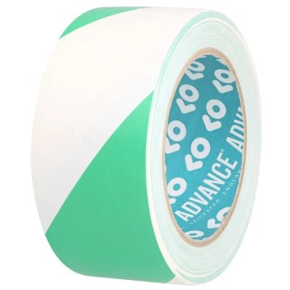 Advance Tapes Green White Polyvinyl Chloride 33 m Hazard Tape 0.14 mm Thickness AT8