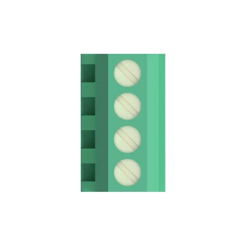 TE Connectivity PCB Terminal Block 7-Contact, 2.54 mm Pitch, Board Mount, Brass Housing, Green, 150V, 10A 282834-7