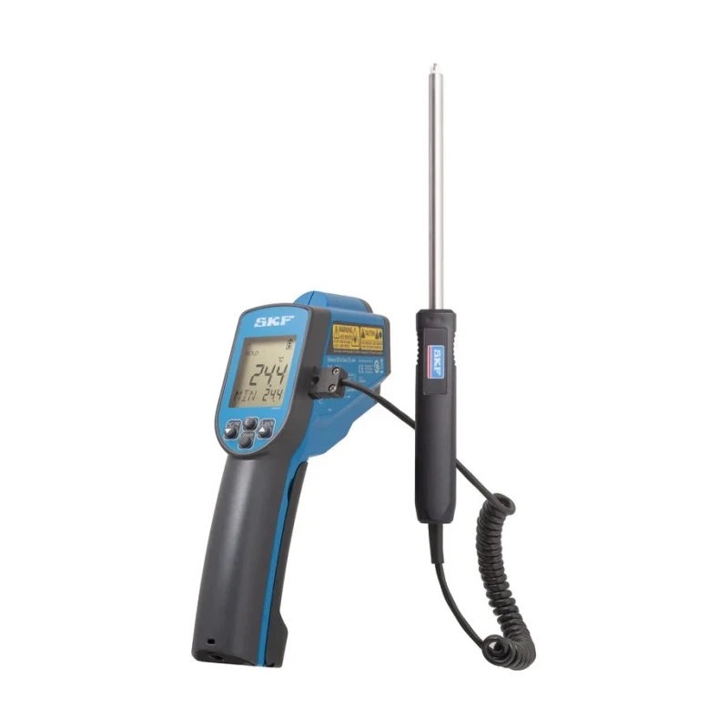 SKF Infrared Thermometer , Temperature Range -64 °C to 1600 °C, 1 °C Accuracy, Adjustable Emissivity, AAA Battery TKTL 31