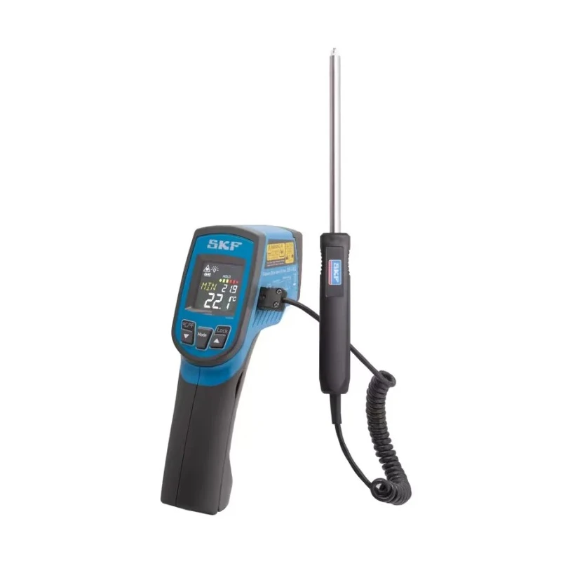 SKF Infrared Thermometer , Temperature Range -64 °C to 1400 °C, Accuracy ±2 °C, AAA Battery, Adjustable Emissivity TKTL 21