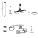 SAUTER REGULATION Valve Seat Valve Actuator Shaft 0510390022, IP54 Protection, Low Noise, Germany