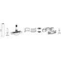 SAUTER REGULATION Seat Valve Actuator with Universal Technology (SUT), Shaft Function, IP54 Protection, Model 0510390024